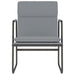 Loungestoel 55x64x80 cm stof lichtgrijs