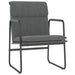 Loungestoel 55x64x80 cm stof donkergrijs