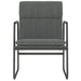 Loungestoel 55x64x80 cm stof donkergrijs