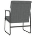 Loungestoel 55x64x80 cm stof donkergrijs