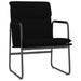 Loungestoel 55x64x80 cm stof zwart