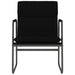 Loungestoel 55x64x80 cm stof zwart