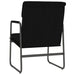 Loungestoel 55x64x80 cm stof zwart
