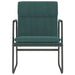 Loungestoel 55x64x80 cm stof donkergroen