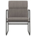 Loungestoel 55x64x80 cm stof taupe