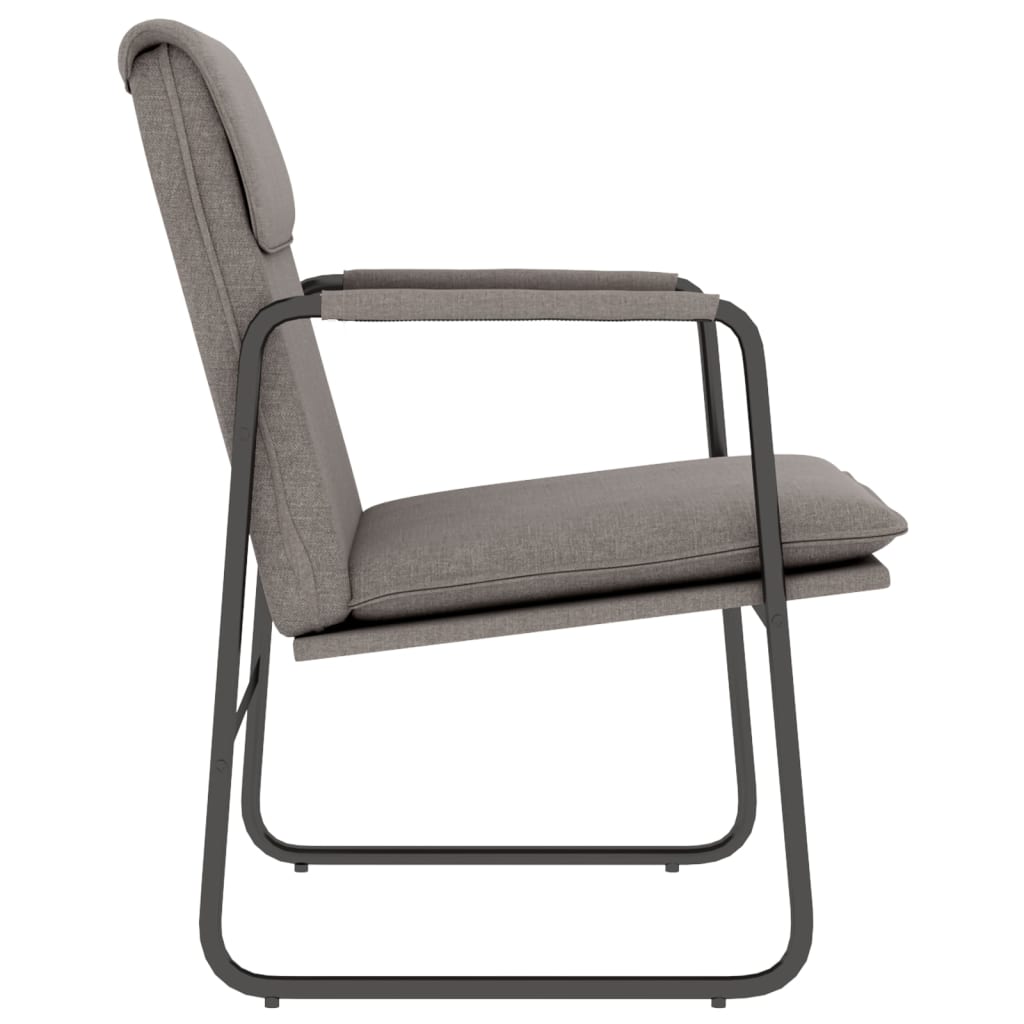 Loungestoel 55x64x80 cm stof taupe
