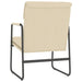 Loungestoel 55x64x80 cm stof crèmekleurig