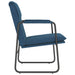 Loungestoel 55x64x80 cm stof blauw