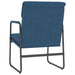 Loungestoel 55x64x80 cm stof blauw