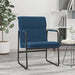 Loungestoel 55x64x80 cm stof blauw