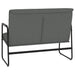 Bankje 100x64x80 cm stof donkergrijs