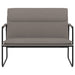 Bankje 100x64x80 cm stof taupe