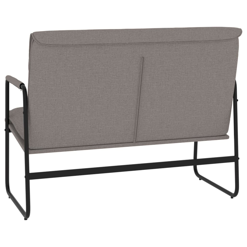 Bankje 100x64x80 cm stof taupe