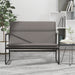 Bankje 100x64x80 cm stof taupe