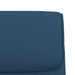Bankje 100x64x80 cm stof blauw