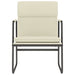 Loungestoel 55x64x80 cm kunstleer crèmekleurig