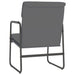 Loungestoel 55x64x80 cm kunstleer grijs