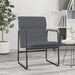 Loungestoel 55x64x80 cm kunstleer grijs