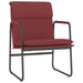 Loungestoel 55x64x80 cm kunstleer wijnrood