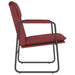 Loungestoel 55x64x80 cm kunstleer wijnrood