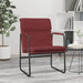 Loungestoel 55x64x80 cm kunstleer wijnrood