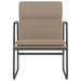 Loungestoel 55x64x80 cm kunstleer cappuccinokleurig