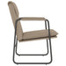 Loungestoel 55x64x80 cm kunstleer cappuccinokleurig