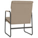 Loungestoel 55x64x80 cm kunstleer cappuccinokleurig