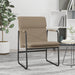 Loungestoel 55x64x80 cm kunstleer cappuccinokleurig