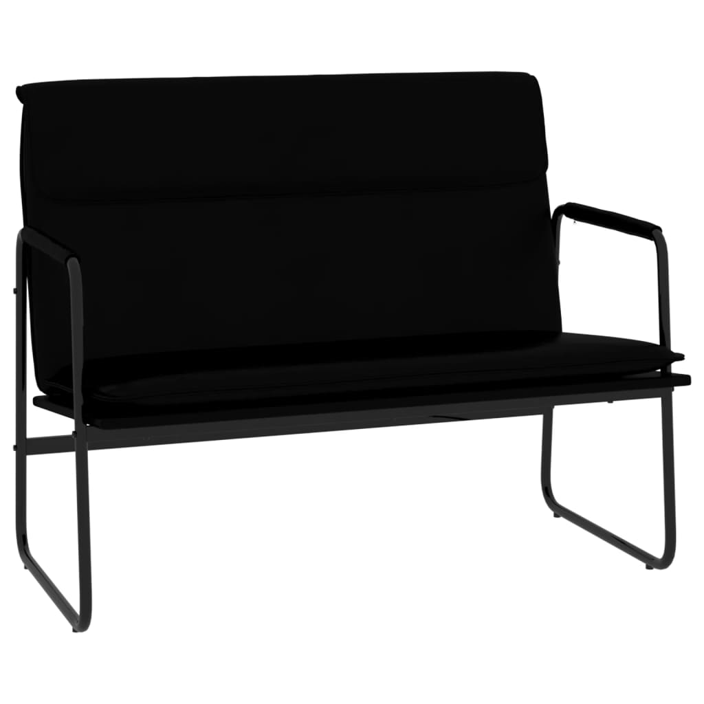 Bankje 100x64x80 cm kunstleer zwart