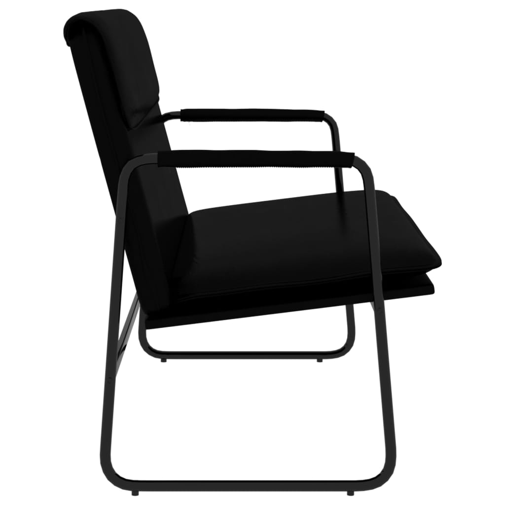 Bankje 100x64x80 cm kunstleer zwart