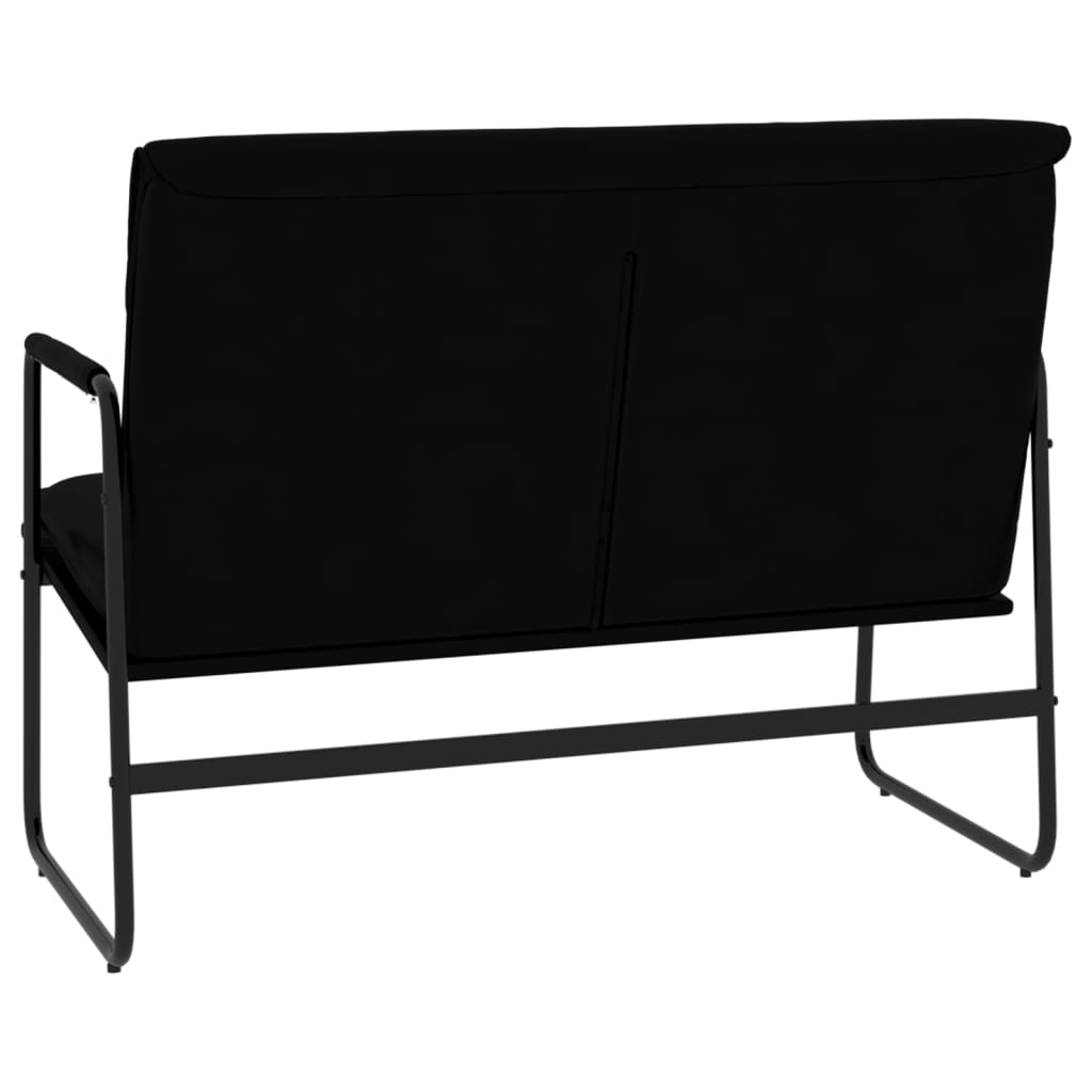 Bankje 100x64x80 cm kunstleer zwart