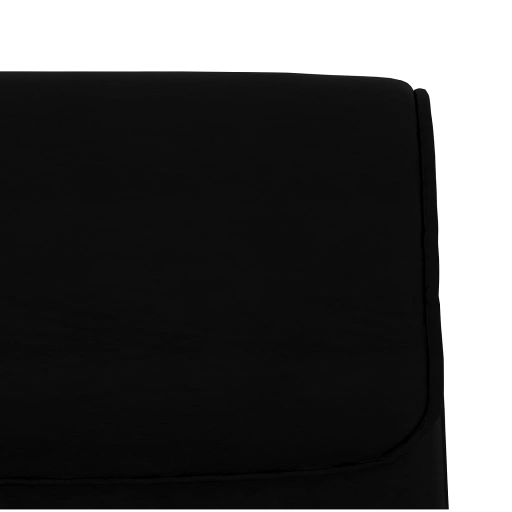 Bankje 100x64x80 cm kunstleer zwart