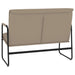 Bankje 100x64x80 cm kunstleer cappuccinokleurig