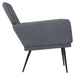 Fauteuil 62x79x79 cm fluweel donkergrijs