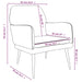 Fauteuil 62x79x79 cm fluweel donkergrijs