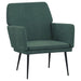 Fauteuil 62x79x79 cm fluweel donkergroen