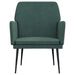 Fauteuil 62x79x79 cm fluweel donkergroen