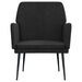 Fauteuil 62x79x79 cm fluweel zwart