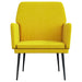 Fauteuil 62x79x79 cm fluweel geel