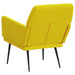 Fauteuil 62x79x79 cm fluweel geel