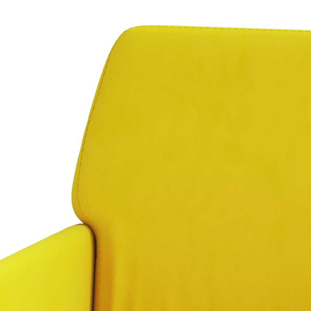 Fauteuil 62x79x79 cm fluweel geel