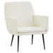 Fauteuil 62x79x79 cm fluweel crèmekleurig