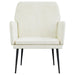 Fauteuil 62x79x79 cm fluweel crèmekleurig