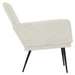 Fauteuil 62x79x79 cm fluweel crèmekleurig