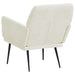Fauteuil 62x79x79 cm fluweel crèmekleurig