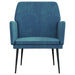 Fauteuil 62x79x79 cm fluweel blauw