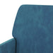 Fauteuil 62x79x79 cm fluweel blauw