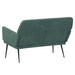 Bankje 108x79x79 cm fluweel donkergroen