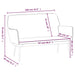 Bankje 108x79x79 cm fluweel donkergroen